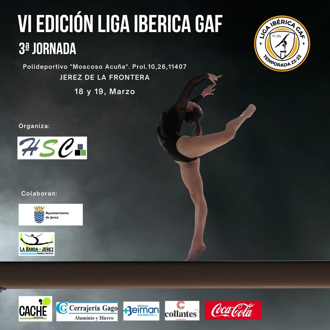 Cartel de la Liga de Gimnasia artística