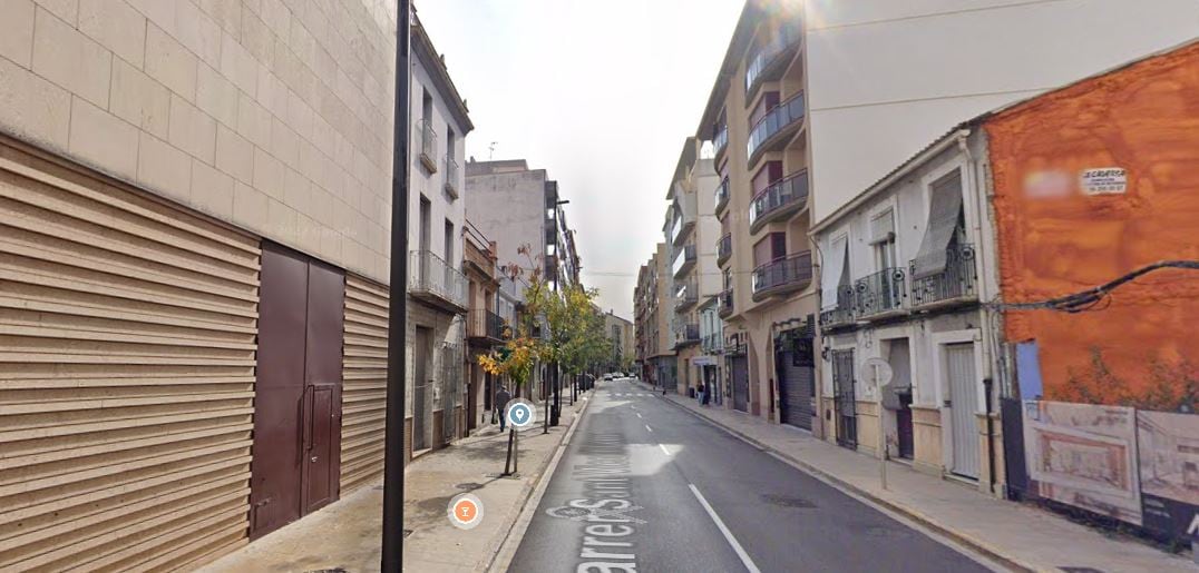 Calle Sant Vicent Ferrer de Gandia.