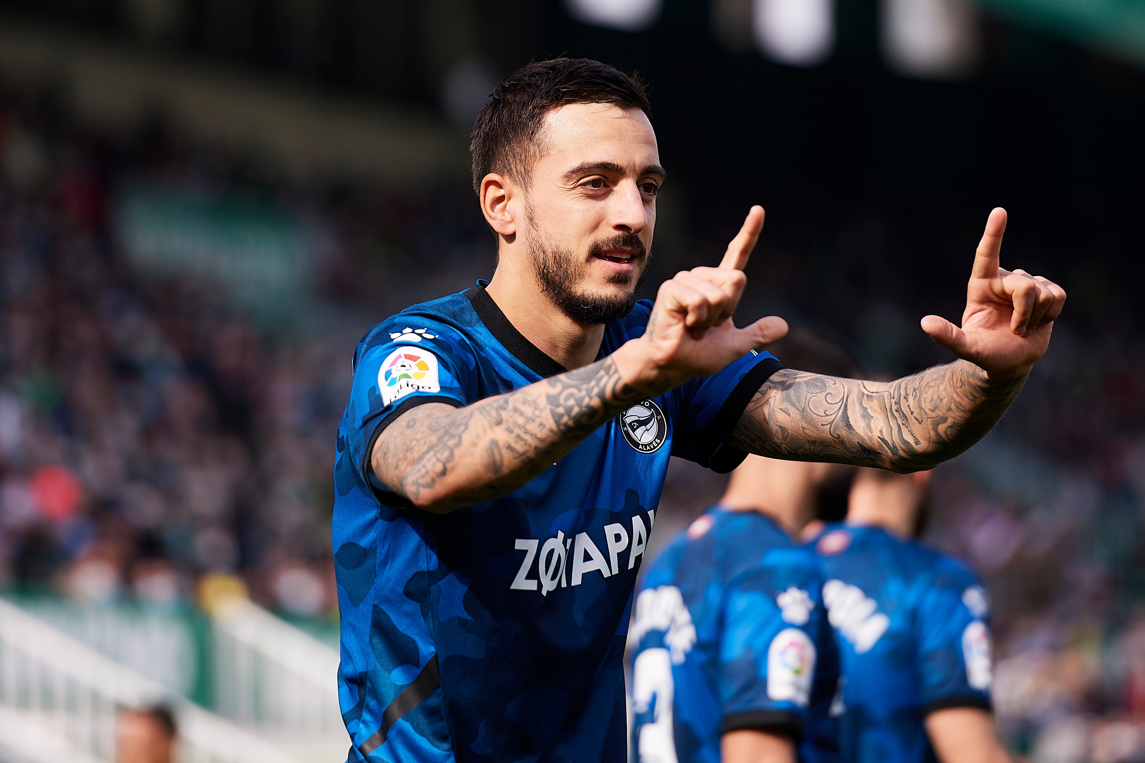 Joselu Mato, en el encuentro frente al Elche