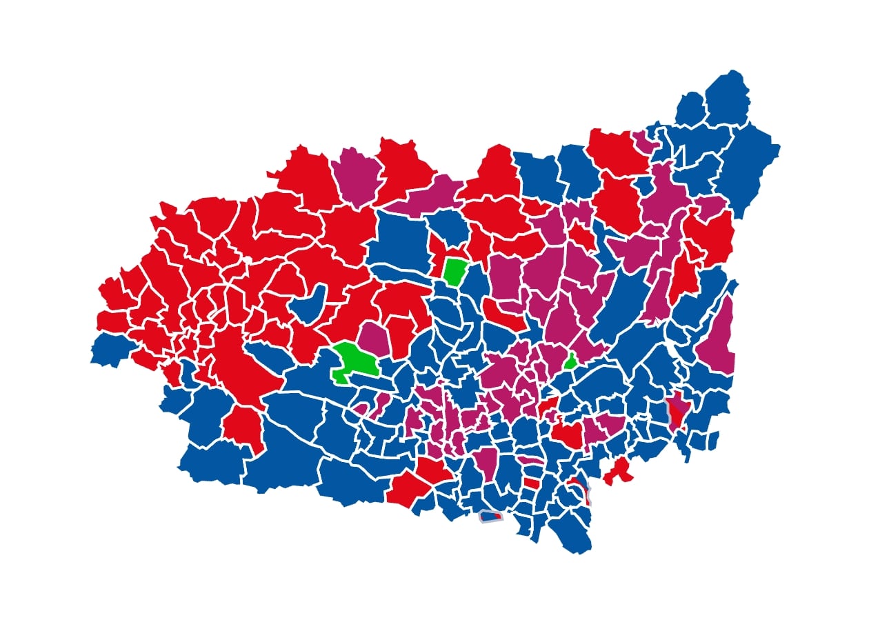 MApa de la provincia, por Ayuntamientos
