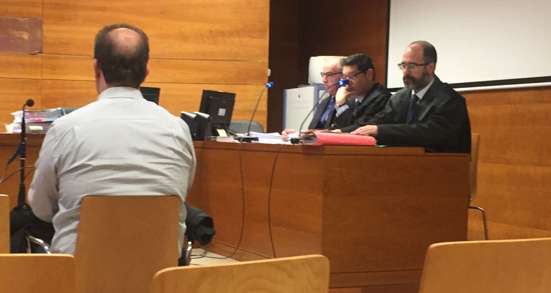 El acusado, durante el juicio