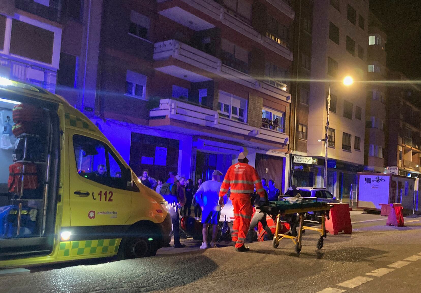 Imagen del accidente en la Avenida Castilla