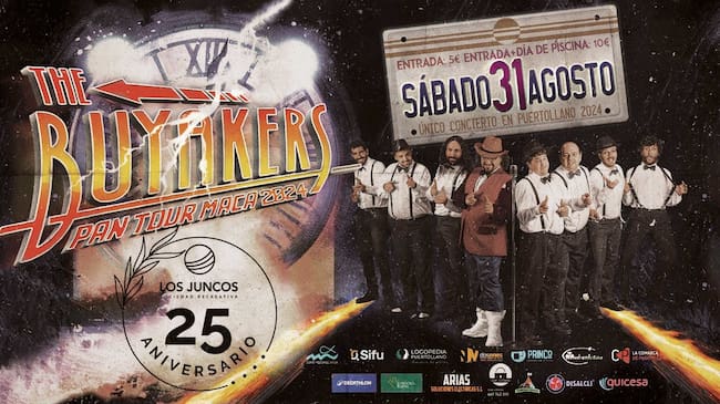 Cartel del concierto de Buyakers en Puertollano