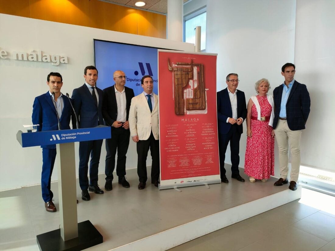 Instantánea de la presentación de los carteles de la Feria de Málaga 2023