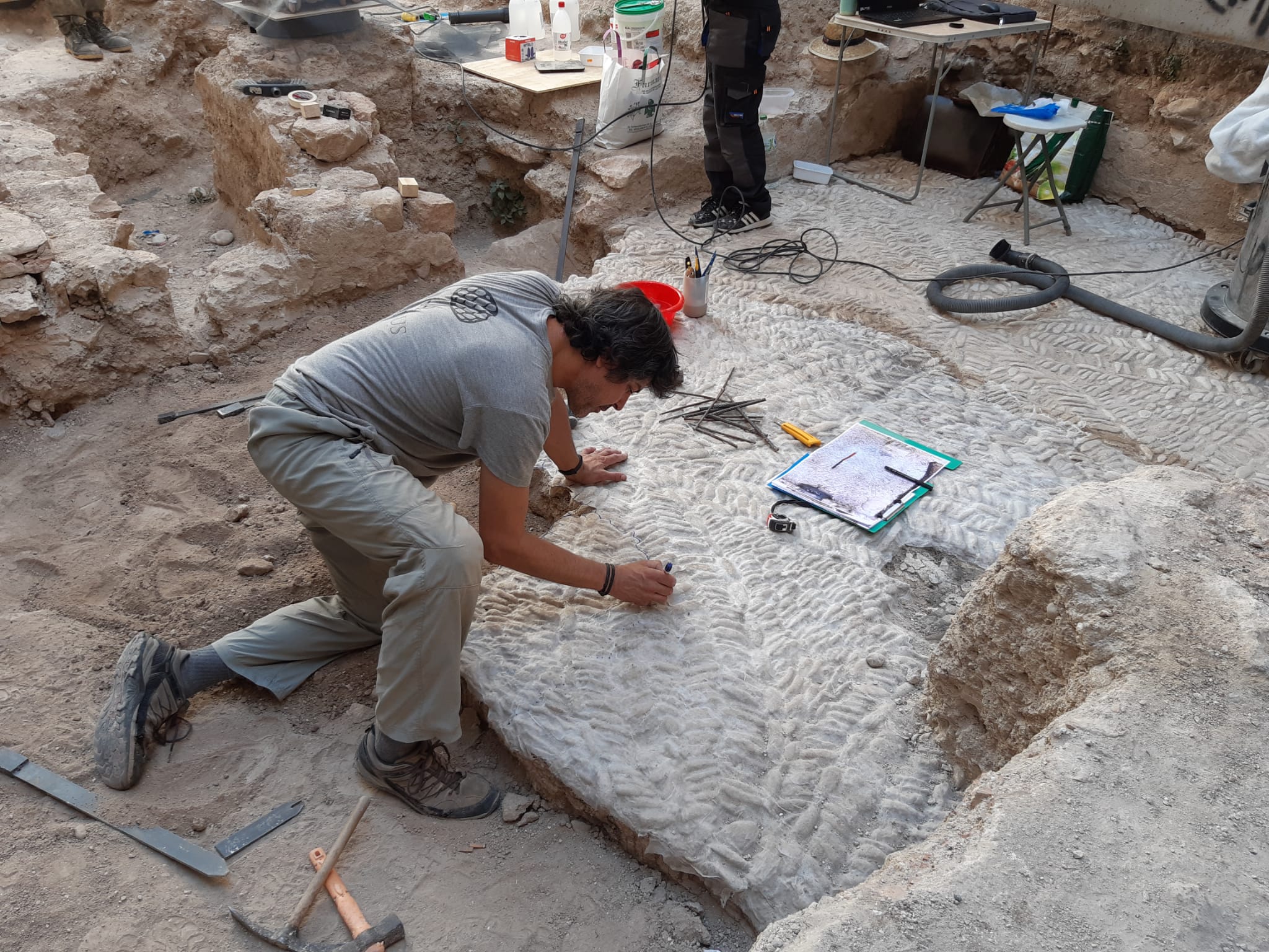 Hallazgo arqueológico en la calle San Isidro en Elche