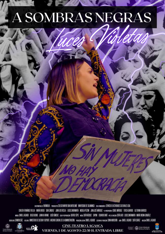 Cartel de 'A sombras negras, luces violetas'