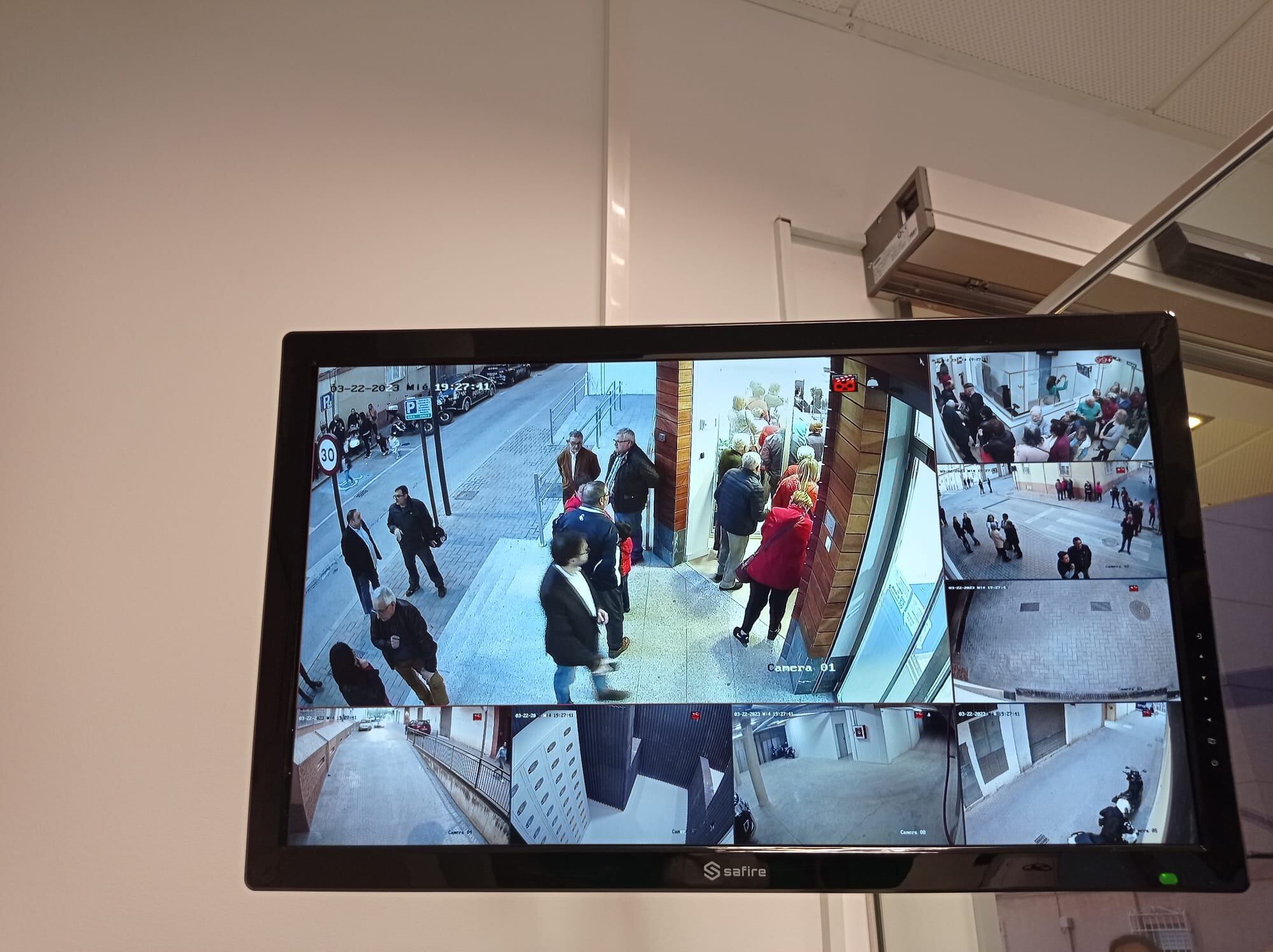 Cámaras de videovigilancia del cuartel del barrio de San Cristóbal