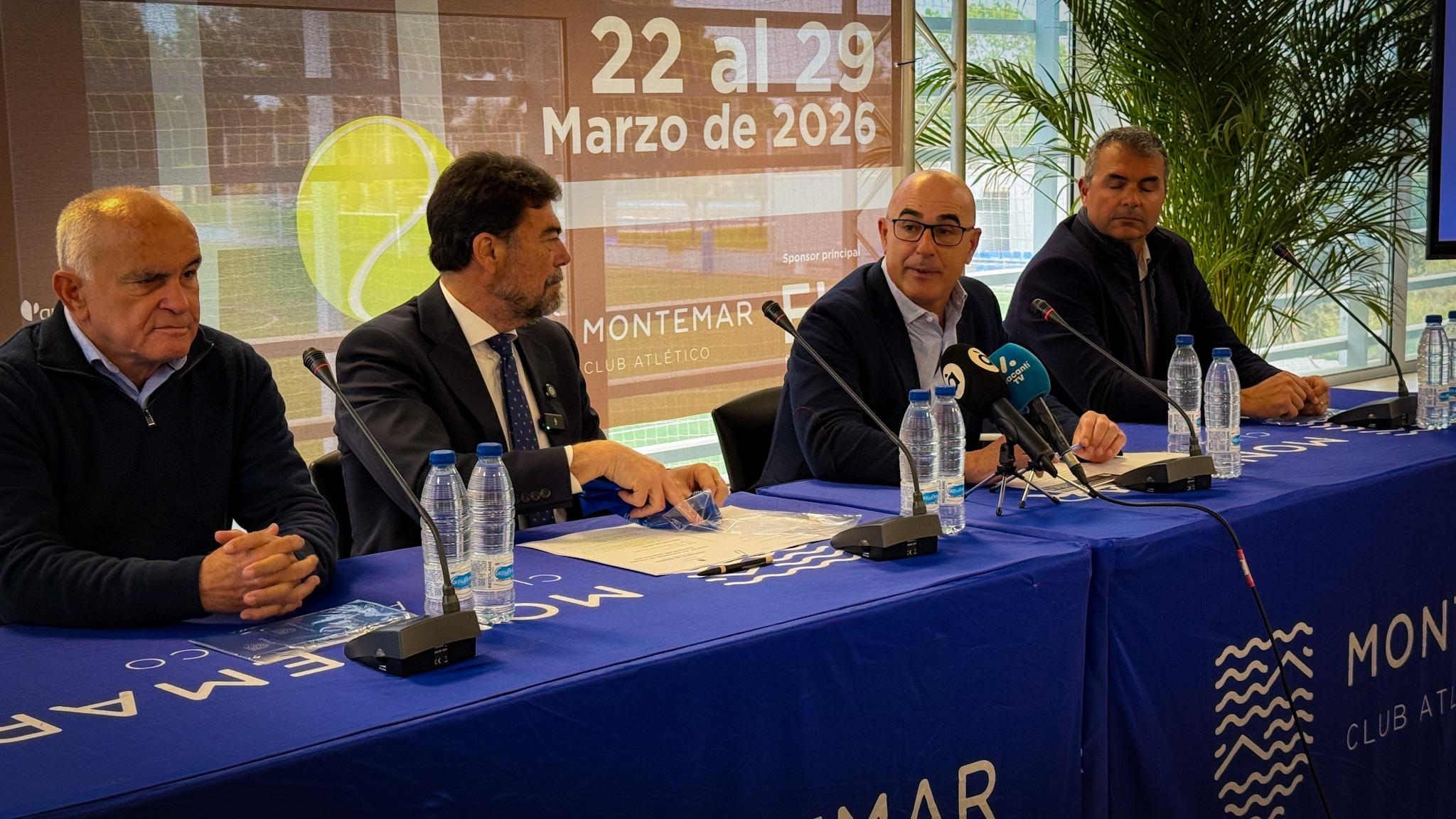 Presentación del Chellenger ATP 10 Alicante organizado por el CA Montemar