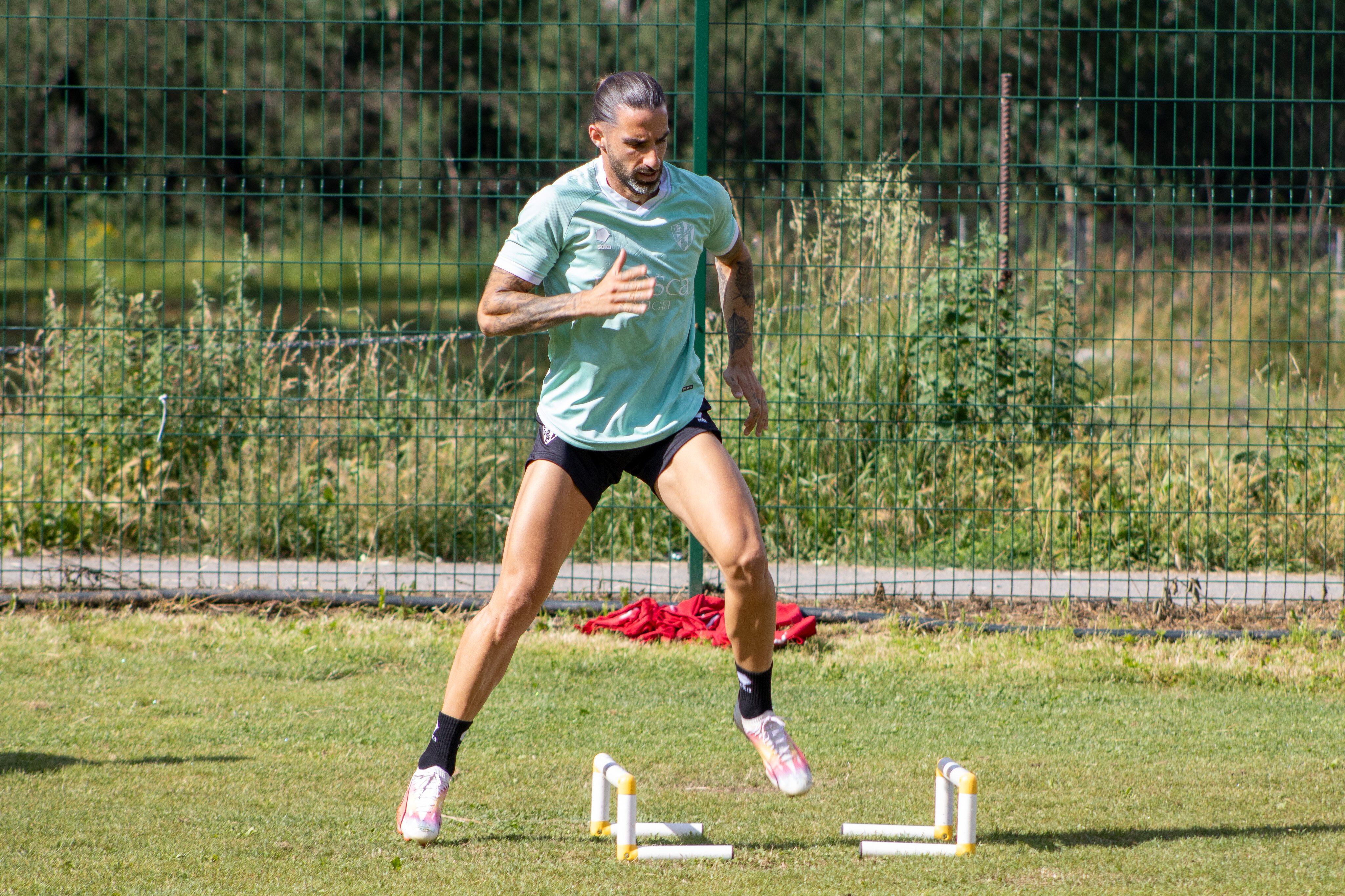 Marc Mateu durante un entrenamiento