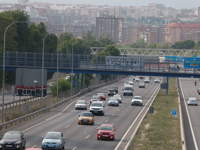 La A3 en sentido salida de Madrid.