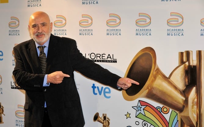 Peret, en la Gala de los Premios de la Música del año 2010