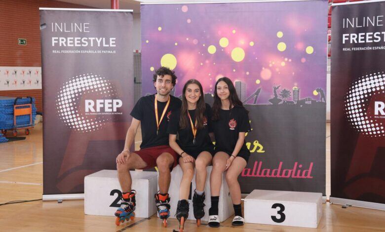 Inmaculada García y Clara Serna en el Campeonato de España de Patinaje