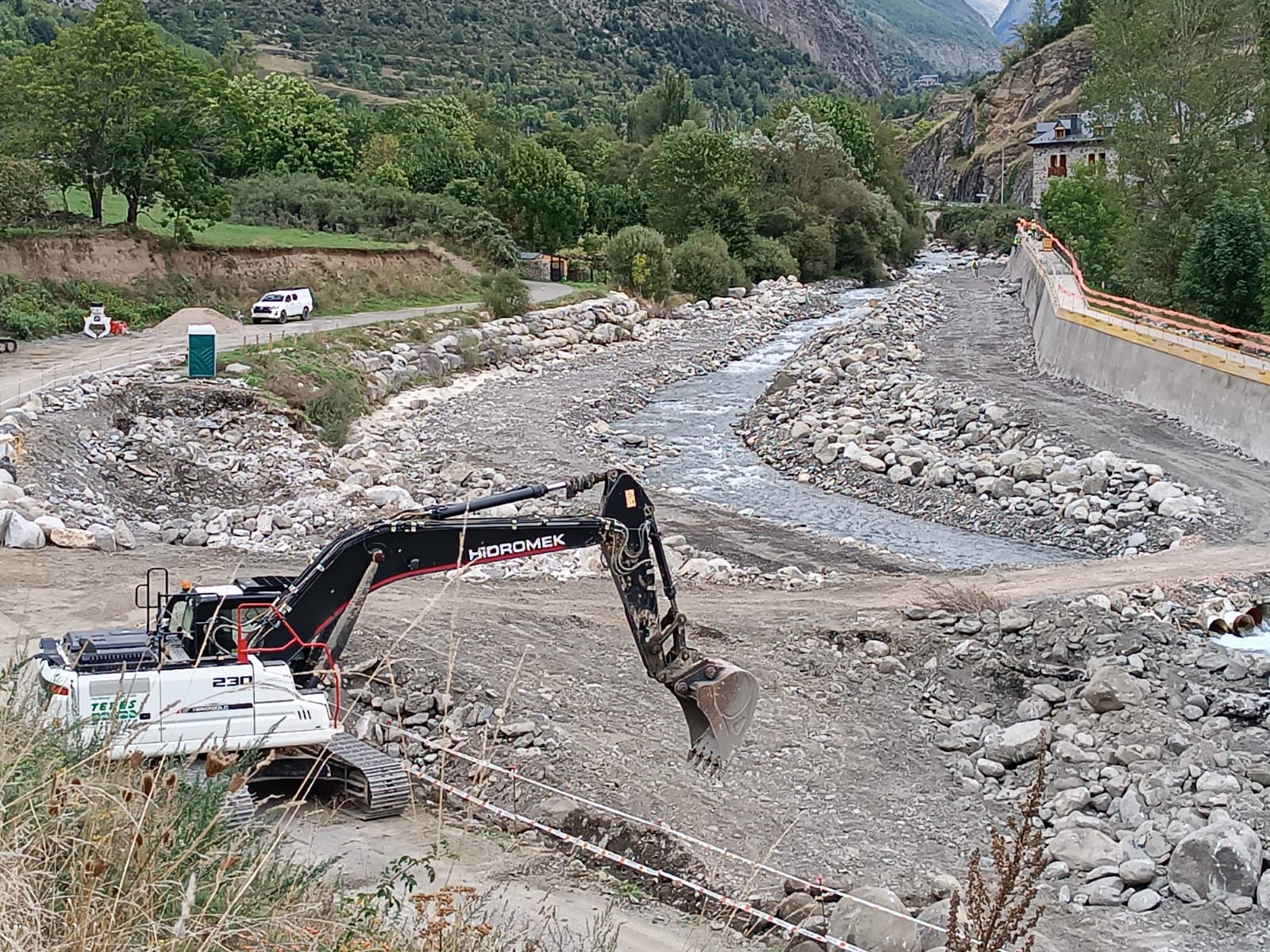 Obras Telecabina Benasque Cerler.