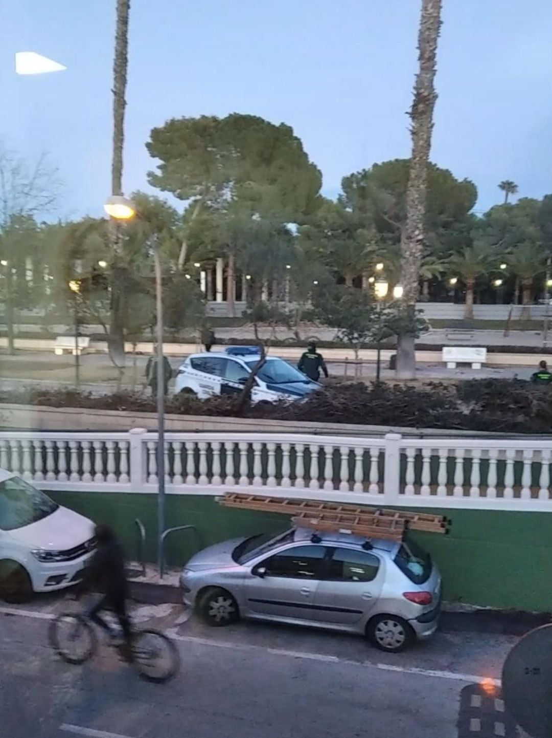 Foto del parque donde habían quedado los adolescentes para pegarse