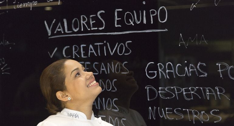 María Marte, presidenta del jurado del Concurso Nacional de Pinchos