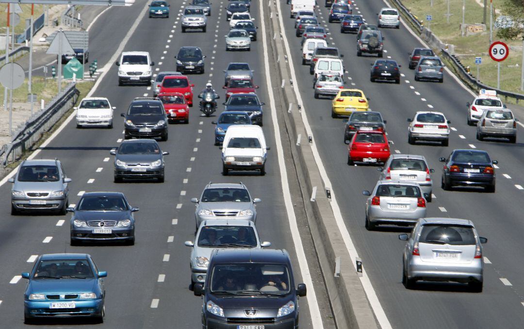 Coches durante una operación salida. 