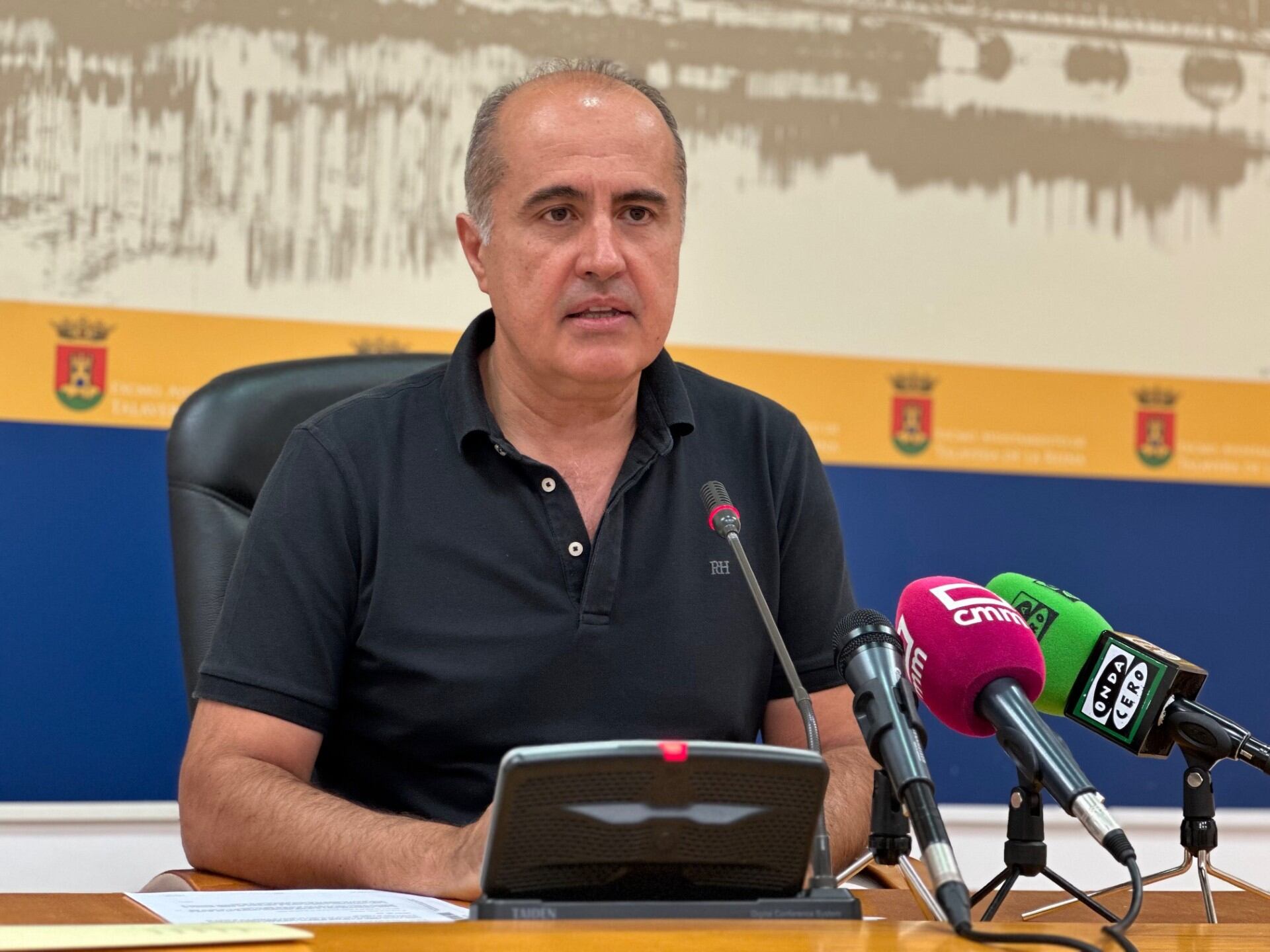 Jesús García-Barroso, portavoz del Gobierno municipal de Talavera, en rueda de prensa