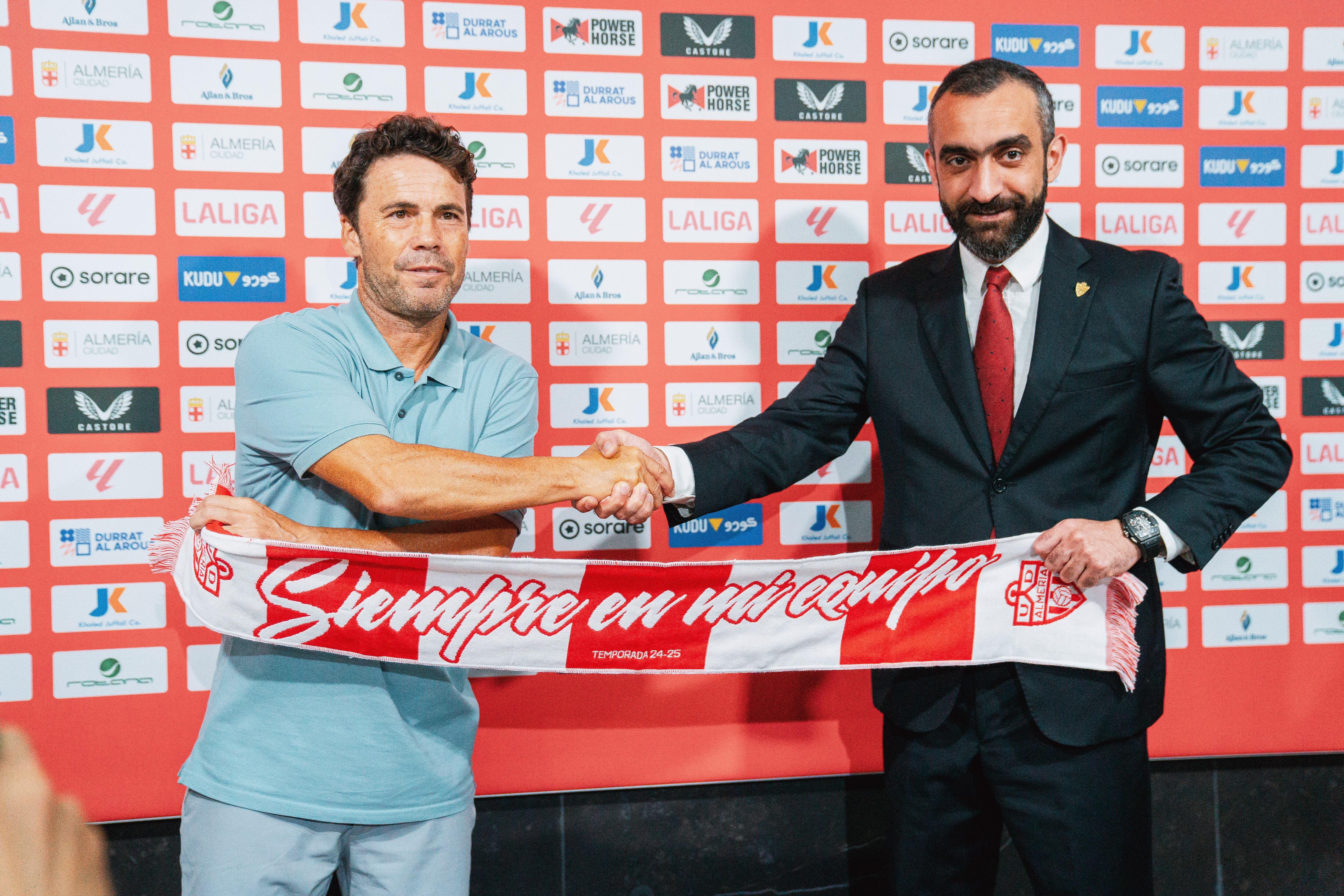 Rubi y Mohamed El Assy, en la presentación.