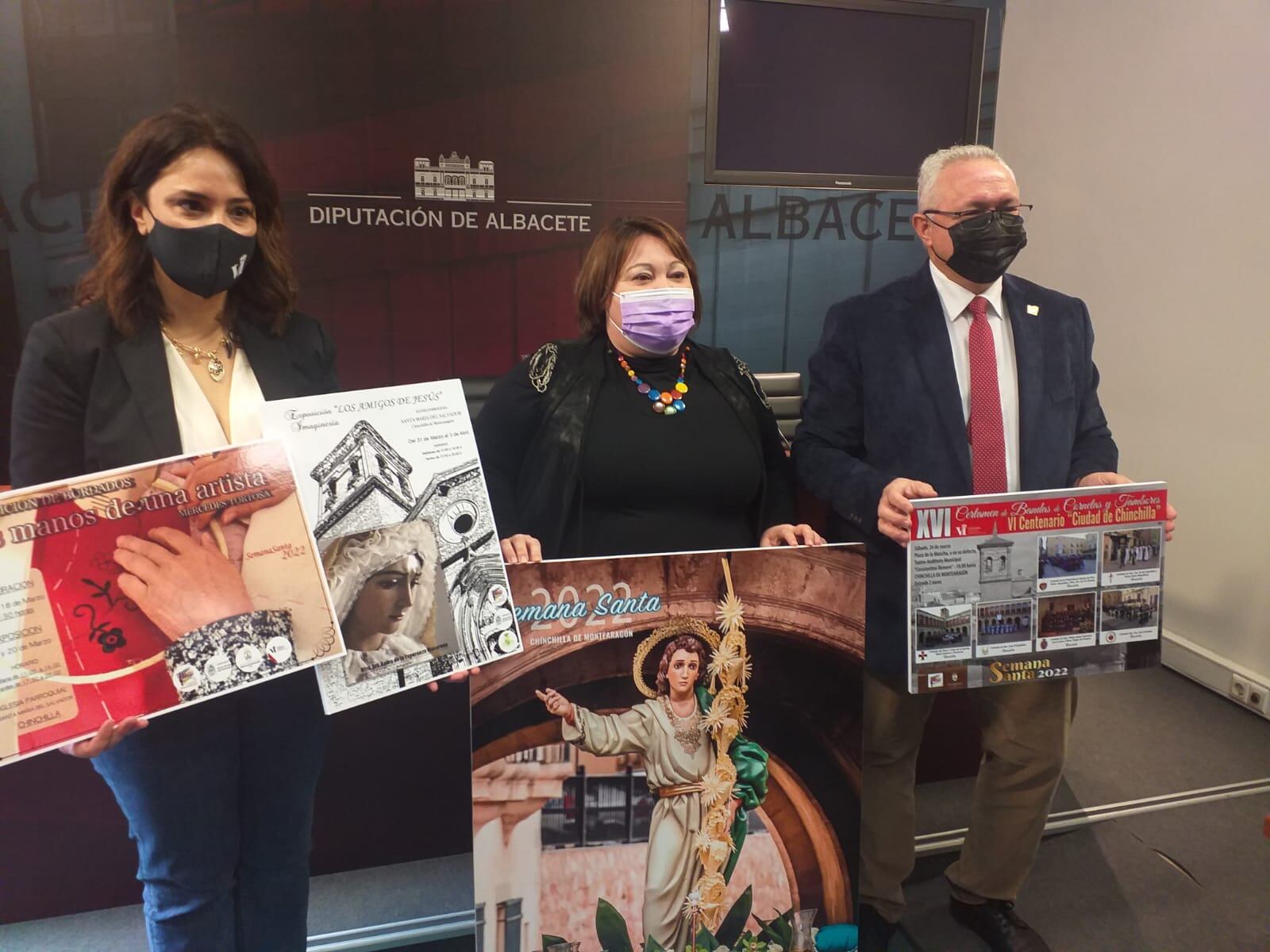 La Diputación de Albacete ha acogido la presentación de la Semana Santa de Chinchilla de Montearagón