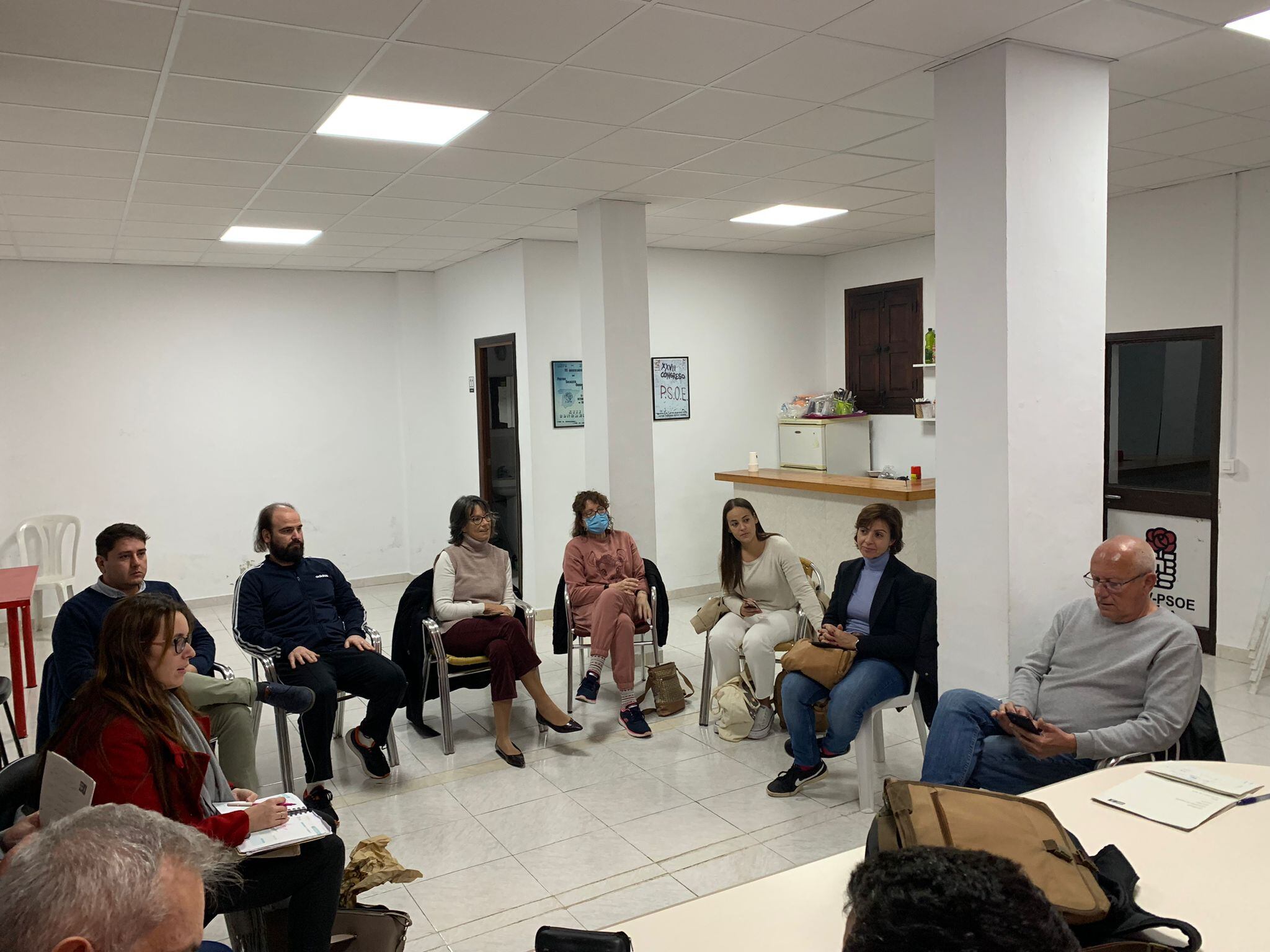 Momento de la reunión de la Comisión Ejecutiva PSPV-PSOE en Dénia.