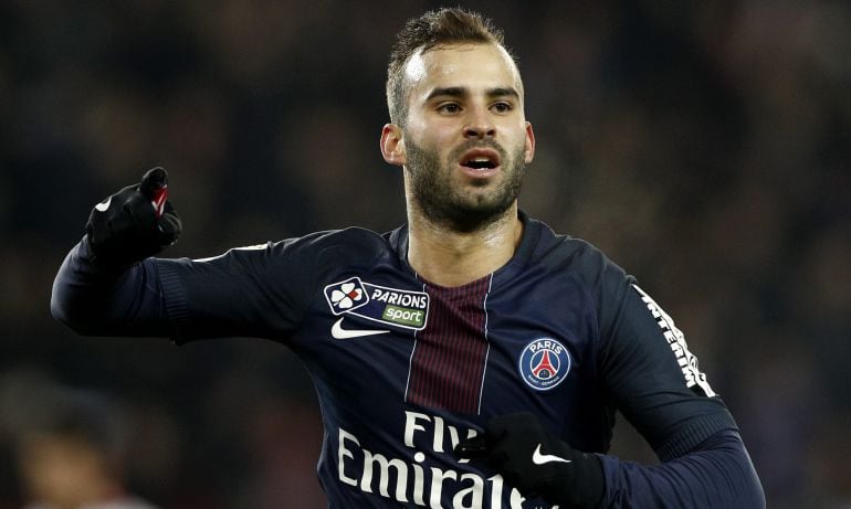 Jesé celebra el gol anotado ante el Lille