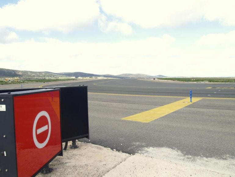 Pista de aterrizaje del Aeropuerto de Ciudad Real.