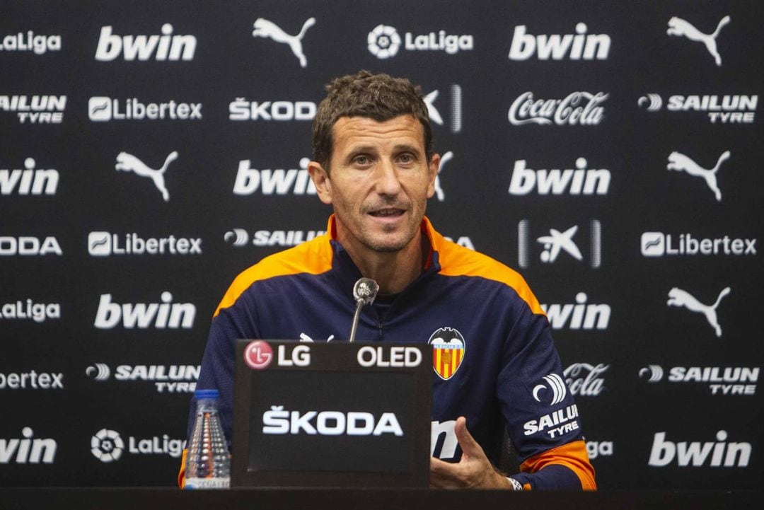 Javi Gracia en rueda de prensa