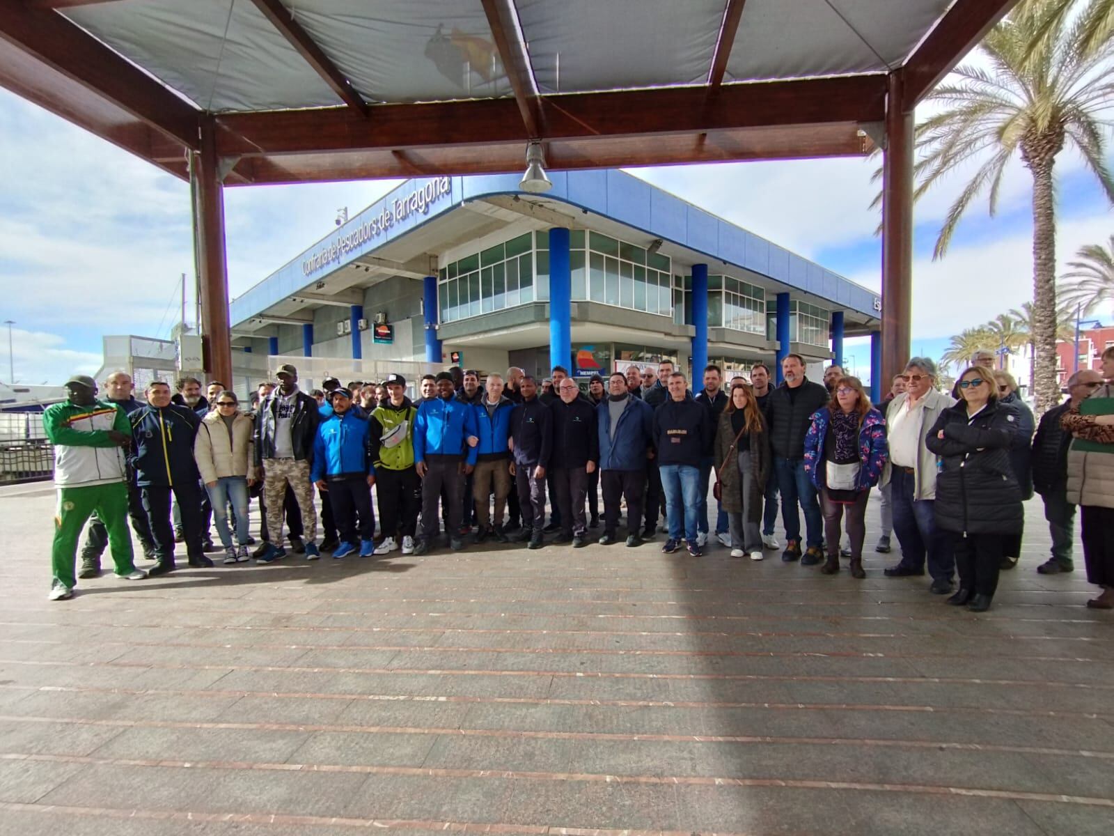 Concentració dels pescadors a Tarragona