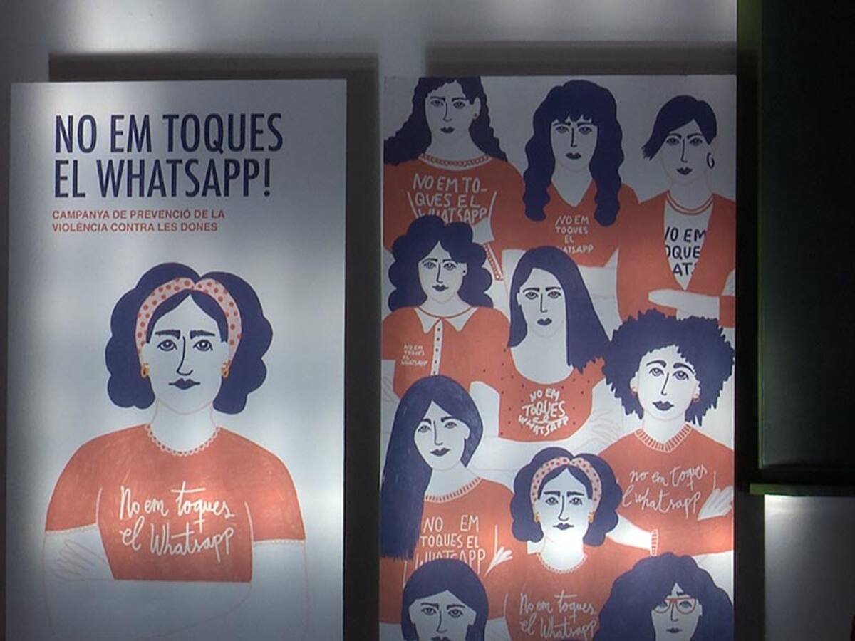 La Vall d'Albaida acull l'exposició 'No em toques el whatsapp' contra la violència de gènere