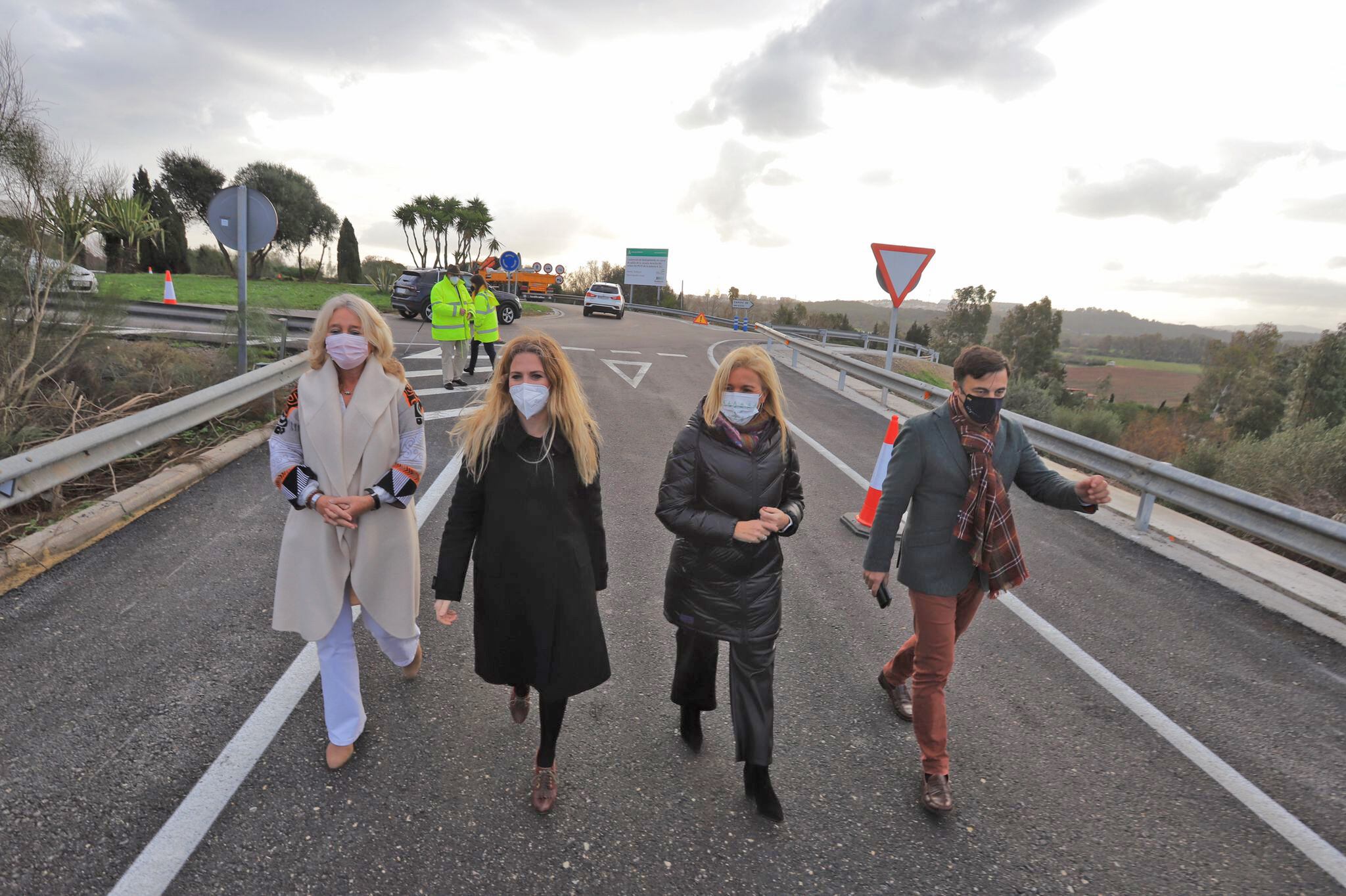 Un momento de la visita