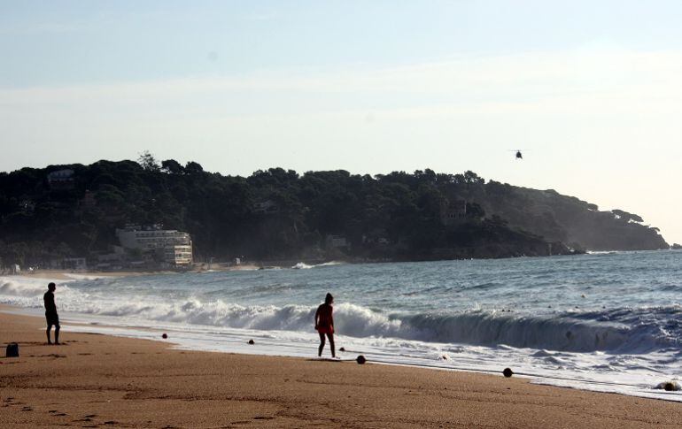 Avui l'aigua encara està molt moguda.