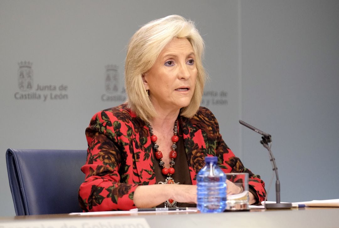 Verónica Casado, Consejera de Sanidad, en su comparecencia de este jueves 16 de abril