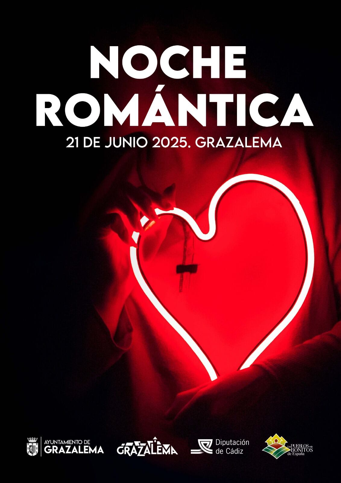 Cartel de la Noche Romántica de Grazalema
