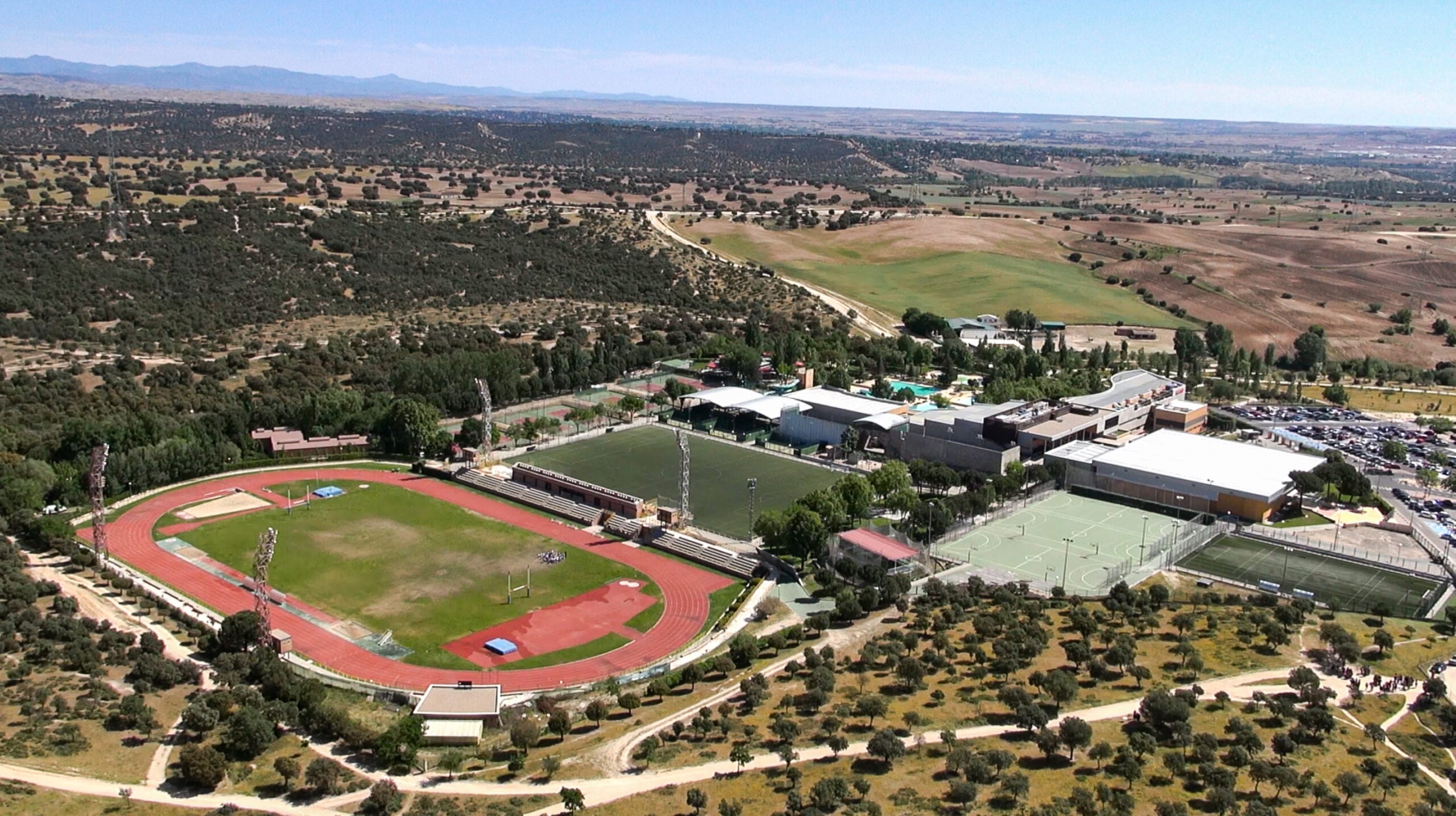 Vista aérea del Complejo Deportivo de Dehesa Boyal de San Sebastián de los Reyes