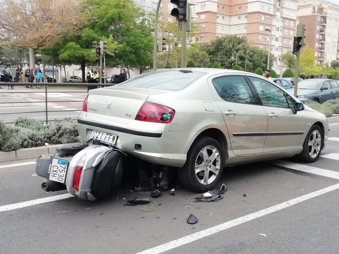 Accidente motorista ronda Este de Castellón