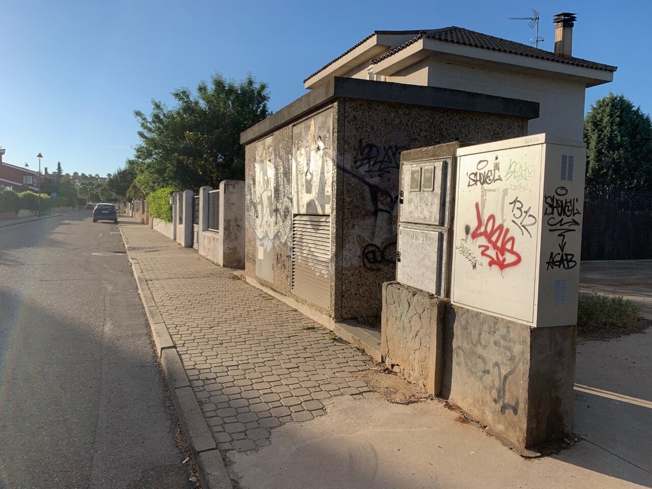 Subestación eléctrica en la calle Miró de Cabanillas