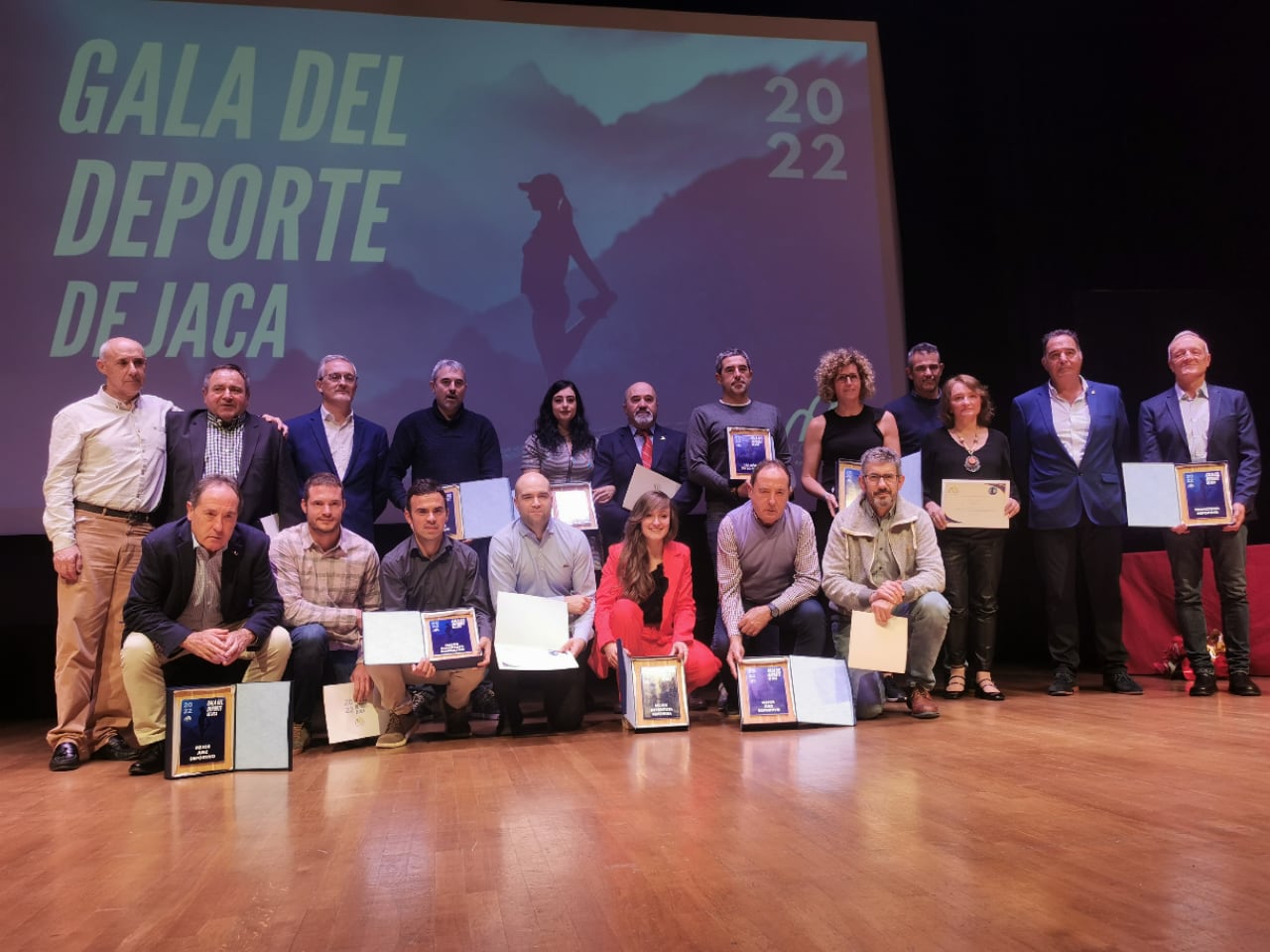 Premiados en la Gala de deporte de Jaca en su edición de 2022