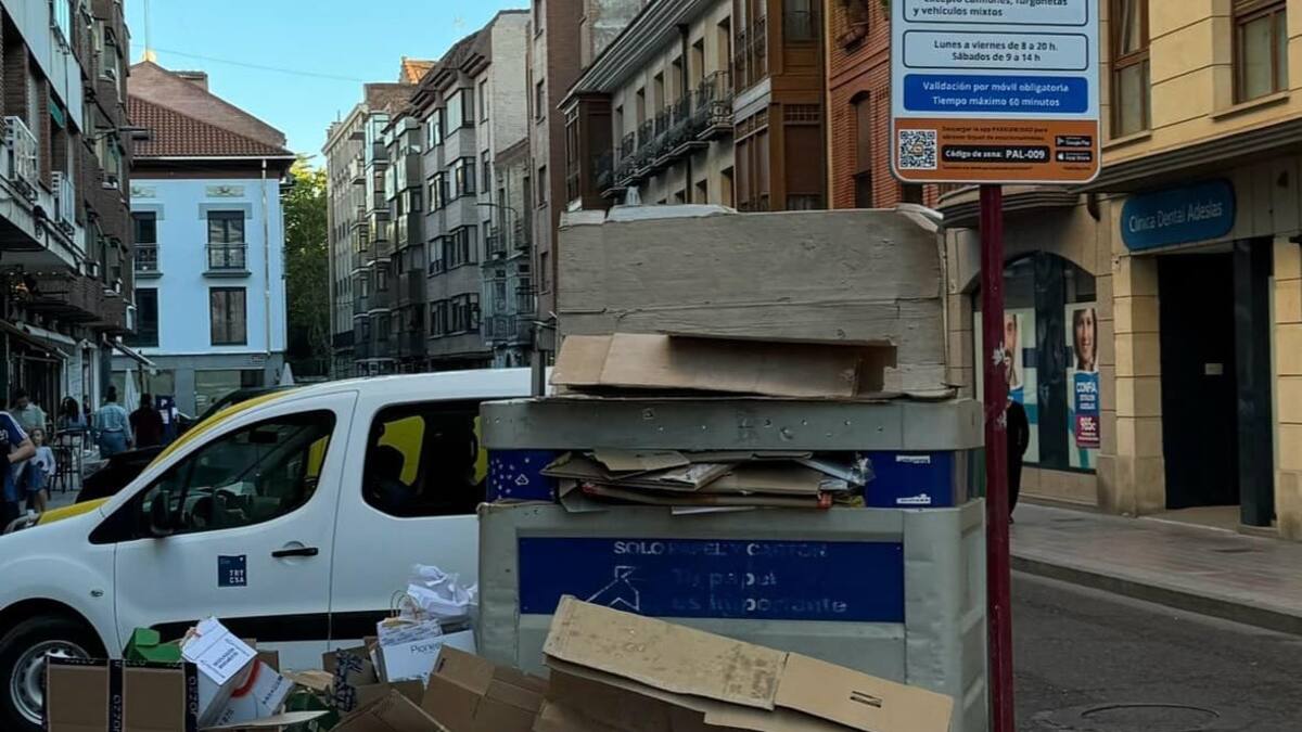 El Ayuntamiento de Palencia sancionará a Urbaser por el incumplimiento en la recogida de papel y cartón