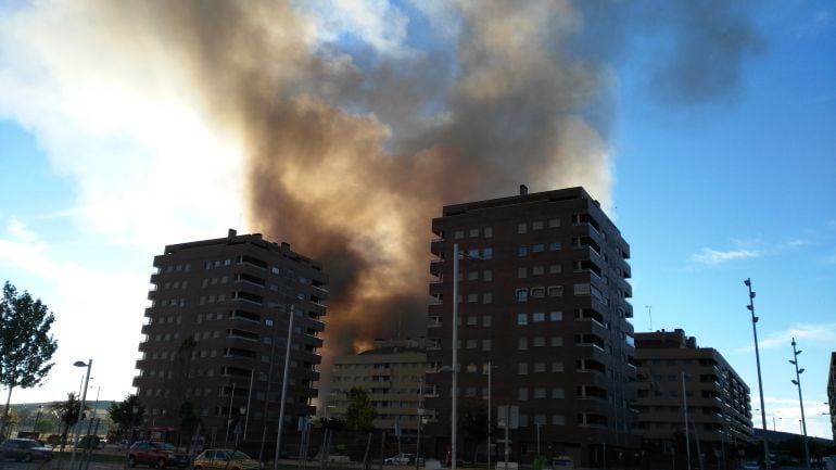 La columna de humo que se veía desde Seseña