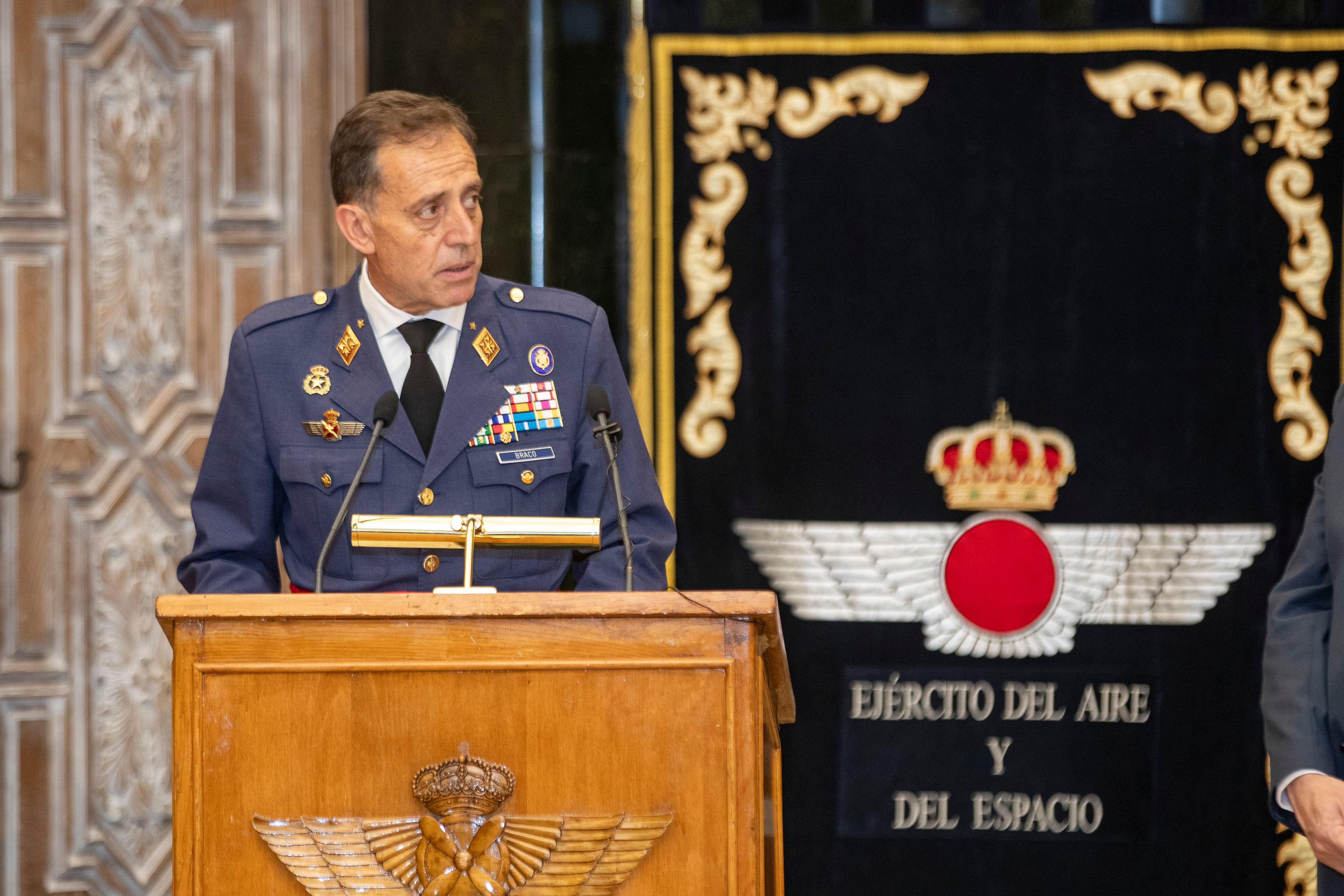 Francisco Braco durante el acto de posesión del cargo.