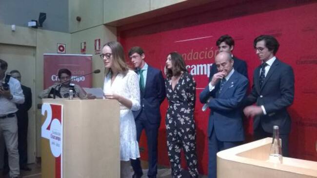 Homenaje de sus nietos