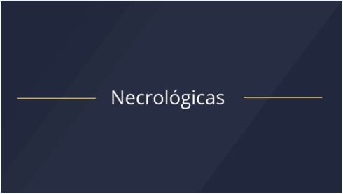 Necrológicas