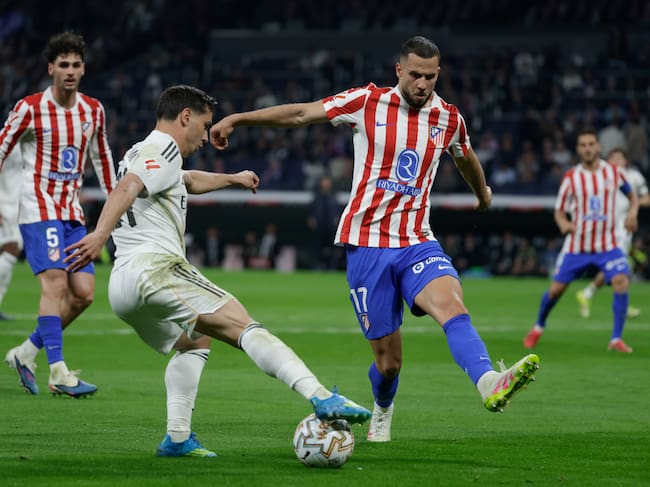 David Hancko, durante el Real Madrid-Atlético de Madrid de LaLiga