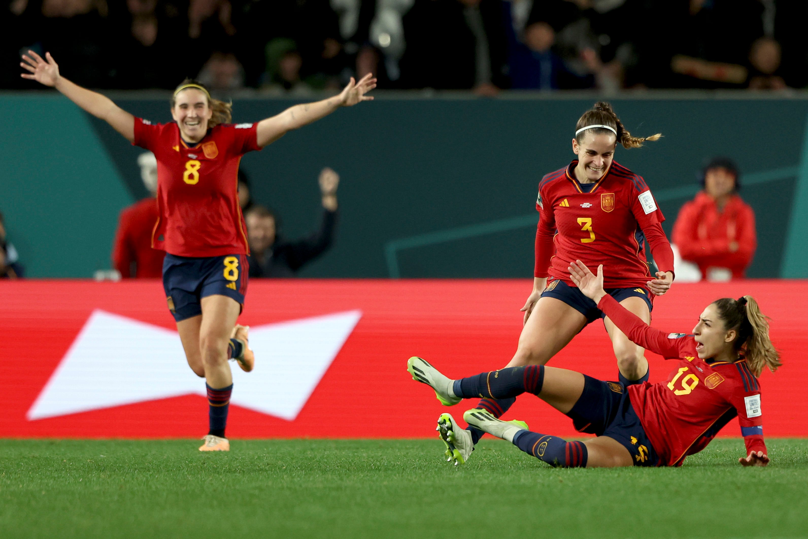 España llega a su primera final en un Mundial tras imponerse a Suecia en la semifinal. (Nueva Zelanda). EFE/Brett Phibbs