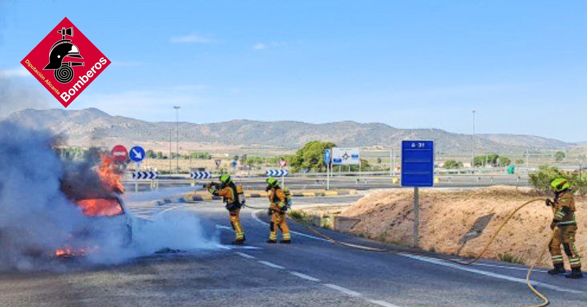 Imágenes del operativo de los bomberos