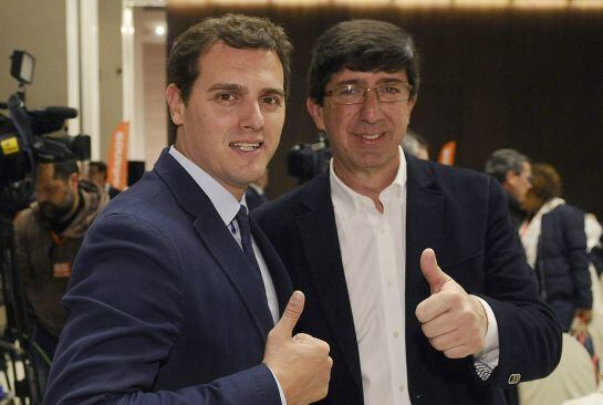 Albert Rivera y Juan Marín, en Sevilla