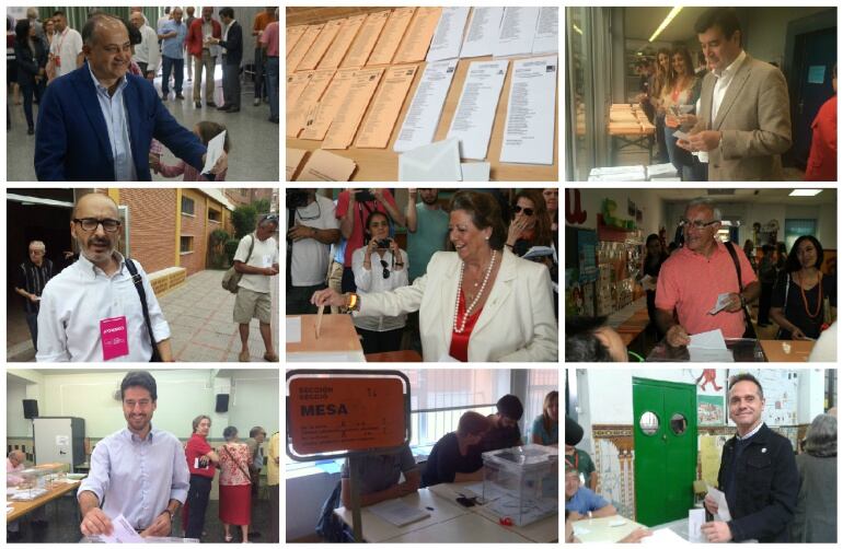 Foto montaje candidatos locales