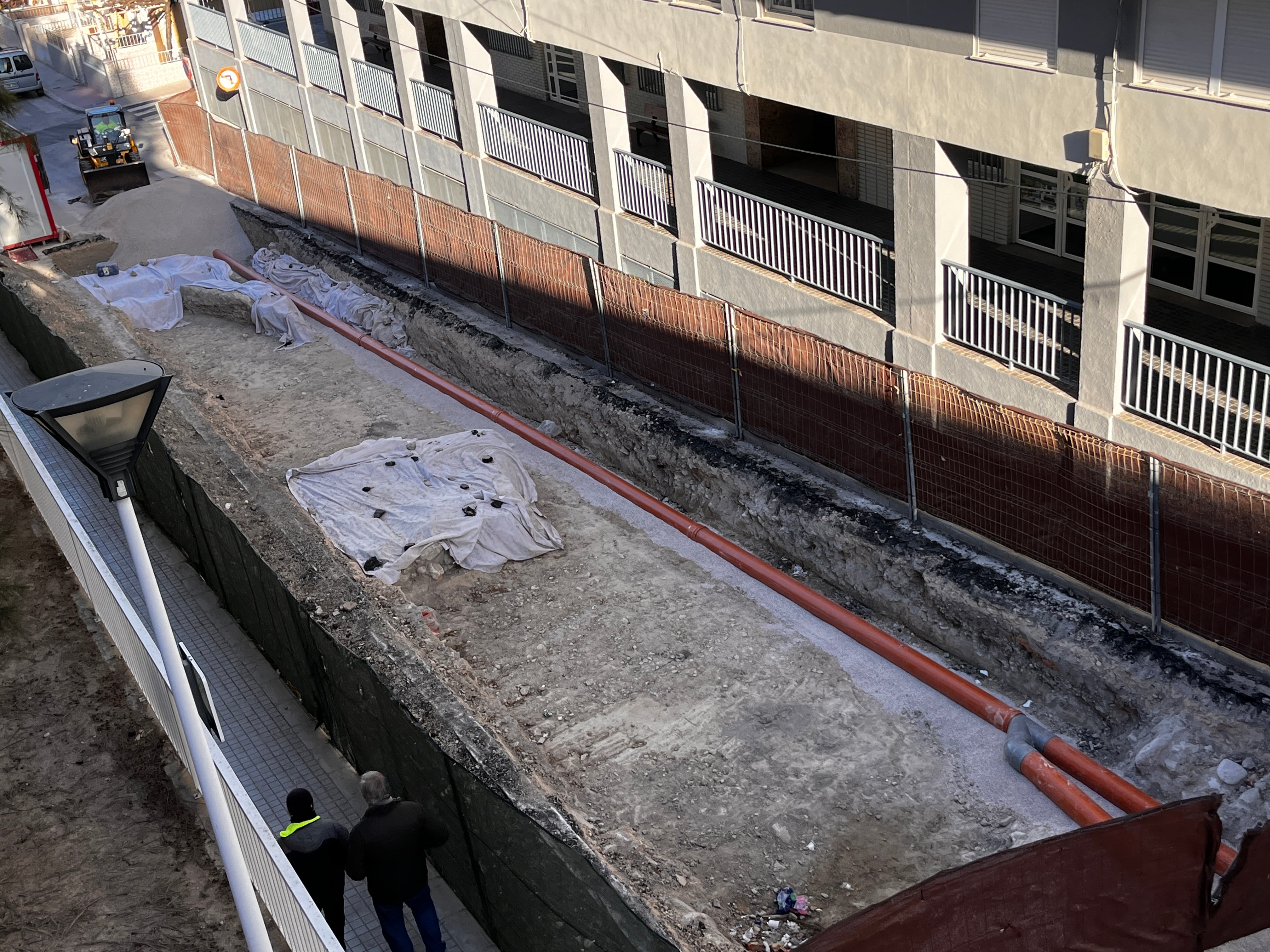 Excavación calle Constitución, Petrer