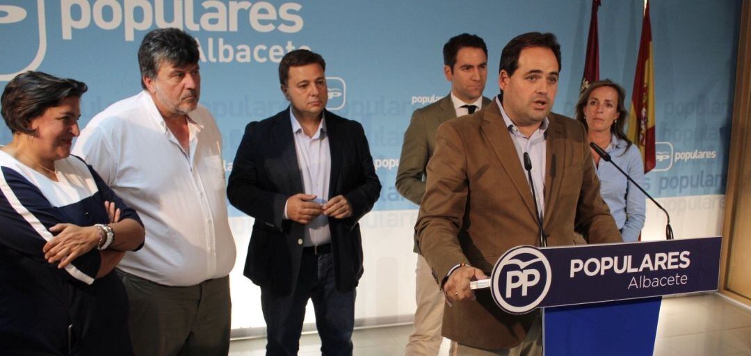 Francisco Núñez compareció tras ganar las primarias del PP regional  