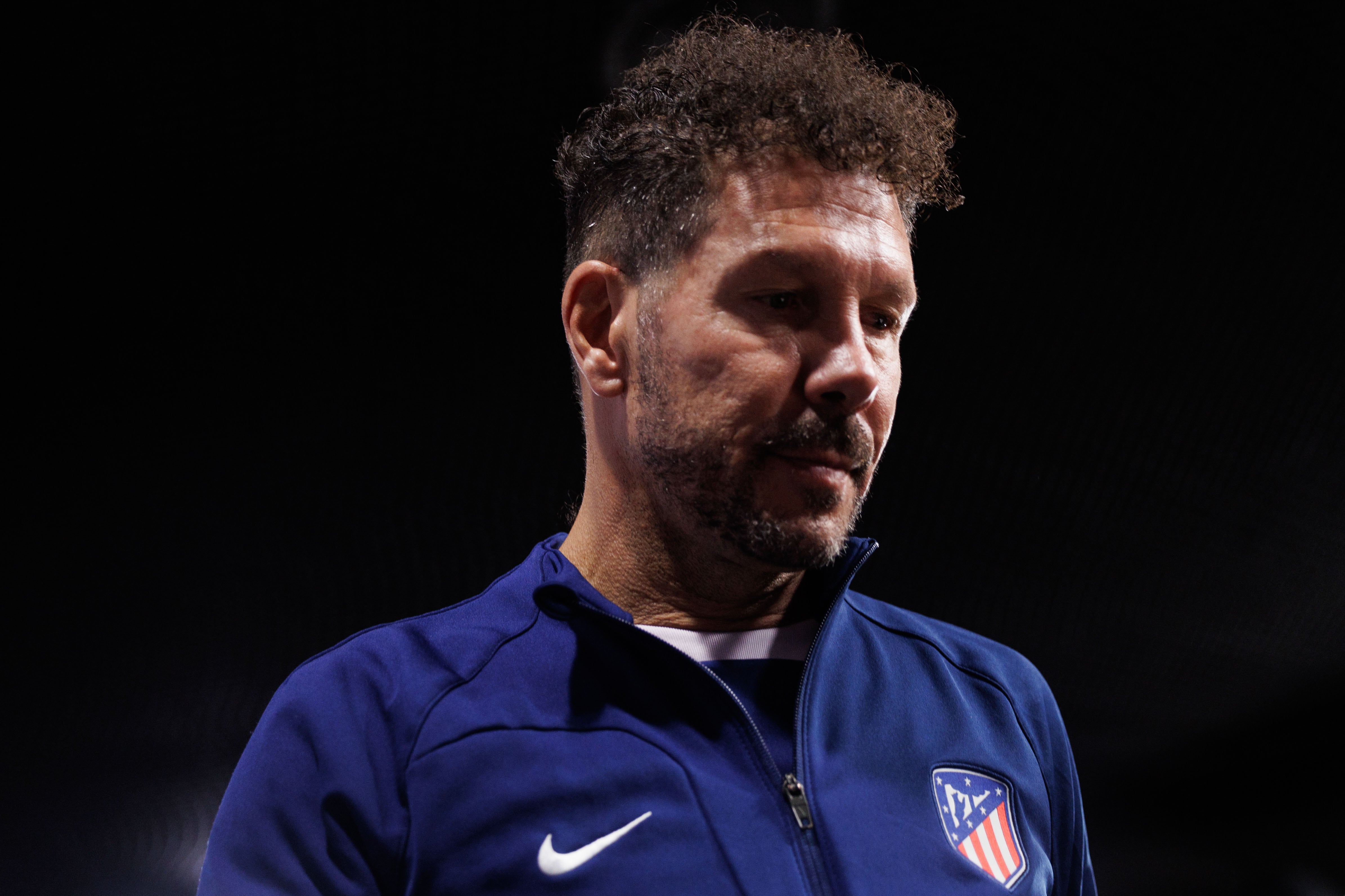 El entrenador del Atlético de Madrid, Diego Pablo Simeone